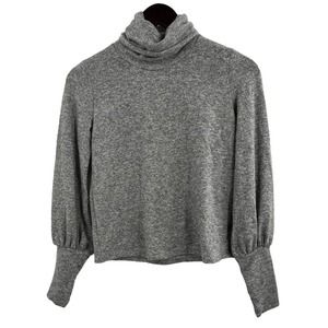 LAmade‎ Grey Turtleneck Balloon Sleeves Small New